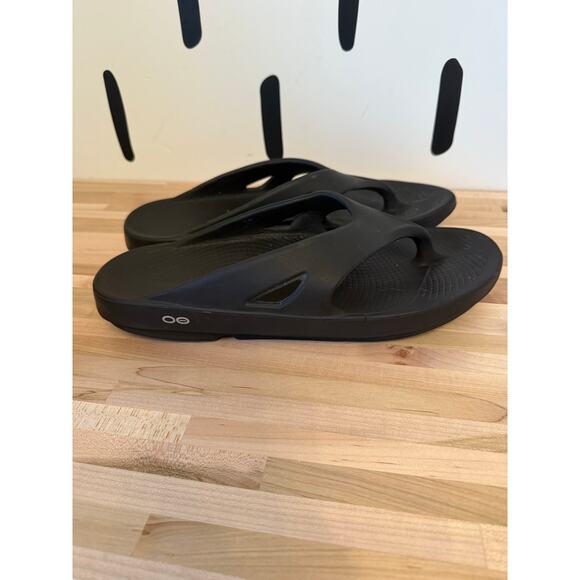 OOFOS‎ OOriginal Sport Recovery Thong Sandals – Black – M14/W16 (EU 47) - Picture 1 of 5